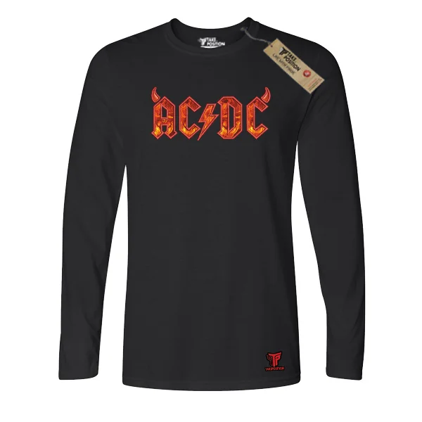 Φωτογραφία προϊόντος: Κεντημένη στάμπα Acdc Hell raisen σε Ανδρική Μπλούζα Μακριά Μανίκια Takeposition, Μαύρο | 214-333-7500