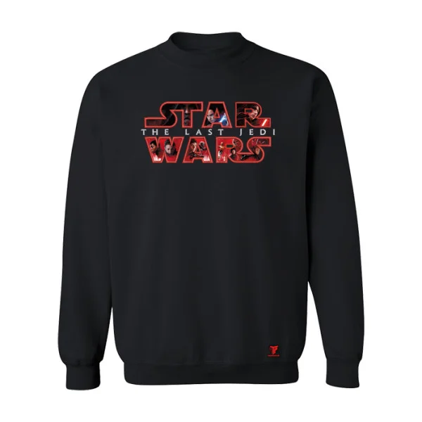 Φωτογραφία προϊόντος: Κέντημα και στάμπα Star Wars σε Ανδρική φούτερ μπλούζα Takeposition σε Μαύρο