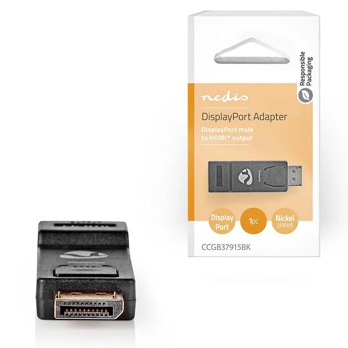 Φωτογραφία προϊόντος: NEDIS Αντάπτορας DisplayPort αρσ. σε HDMI θηλ.