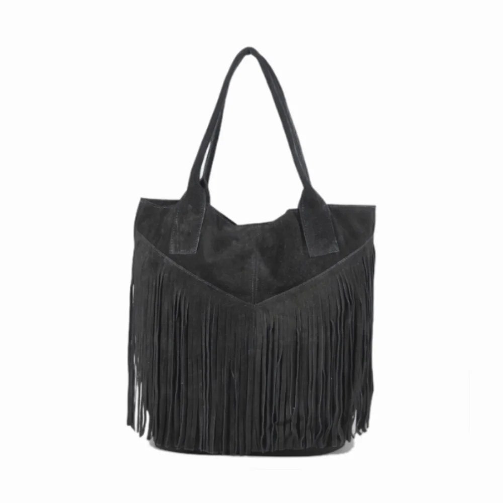 Φωτογραφία προϊόντος: Mourato Shopper Fringed Bag Μαύρο