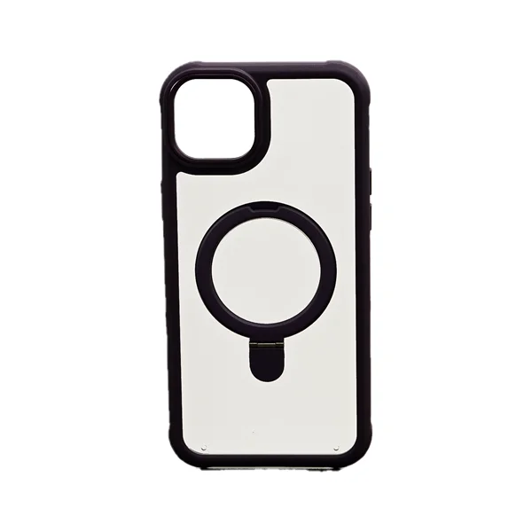 Φωτογραφία προϊόντος: Vivid Magsafe Ring Stand Case Apple iPhone 15 Transparent/Purple