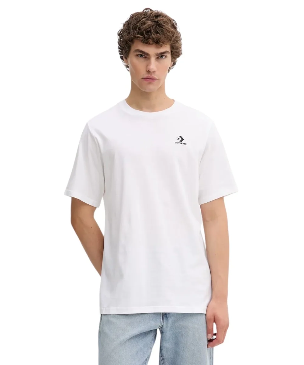 Φωτογραφία προϊόντος: Converse - Ανδρικό T‑shirt Logo Star Chevron CVM5T876-100 Λευκό