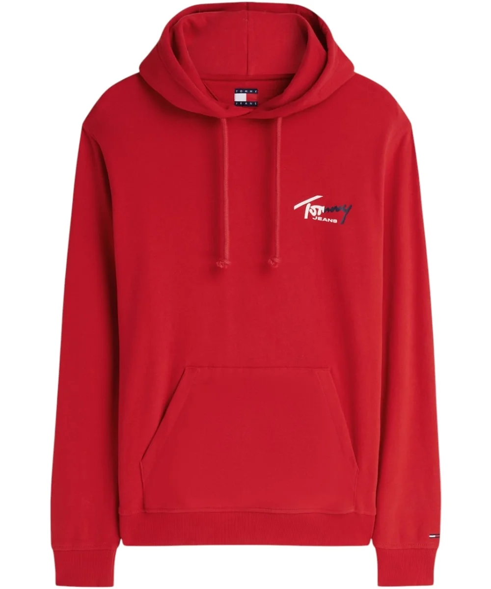 Φωτογραφία προϊόντος: Tommy Hilfiger - Ανδρικό Φούτερ Signature Logo Terry Drawstring DM0DM22680-XML Κόκκινο