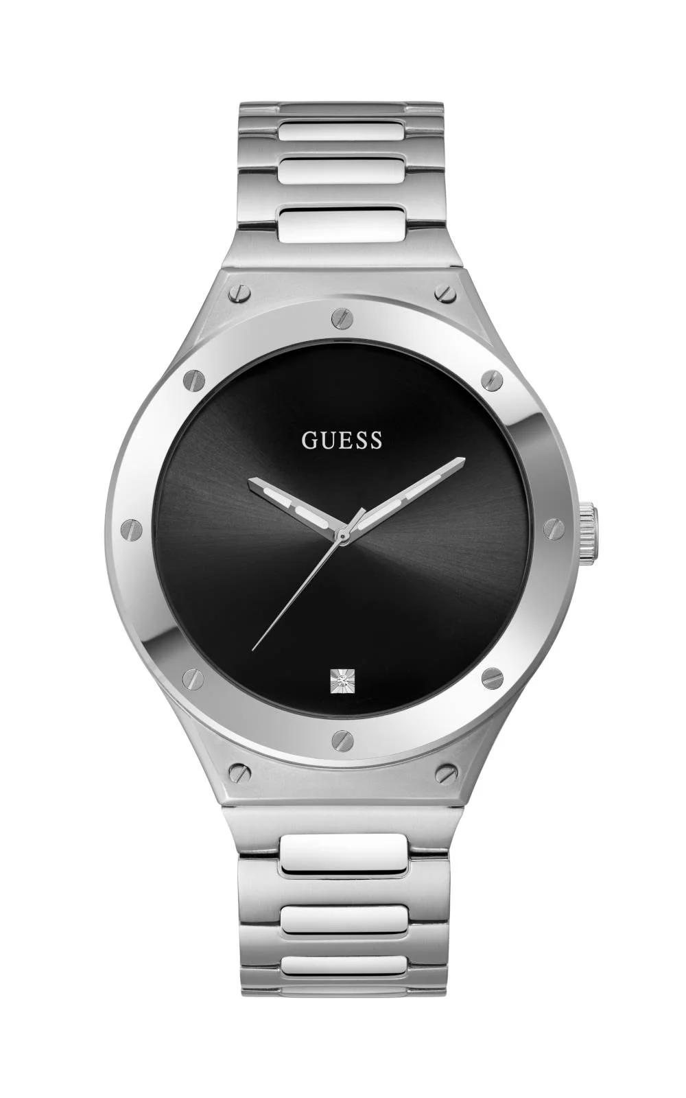 Φωτογραφία προϊόντος: Guess Ανδρικό Ρολόι Με Ασημί Μεταλλικό Μπρασελέ