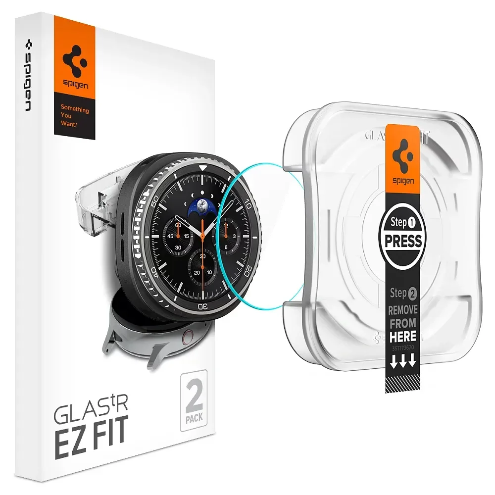 Φωτογραφία προϊόντος: Spigen Glas.Tr "EZ-Fit" 2-Pack Tempered Glass For Samsung Galaxy Watch 8 Classic (46mm) Clear