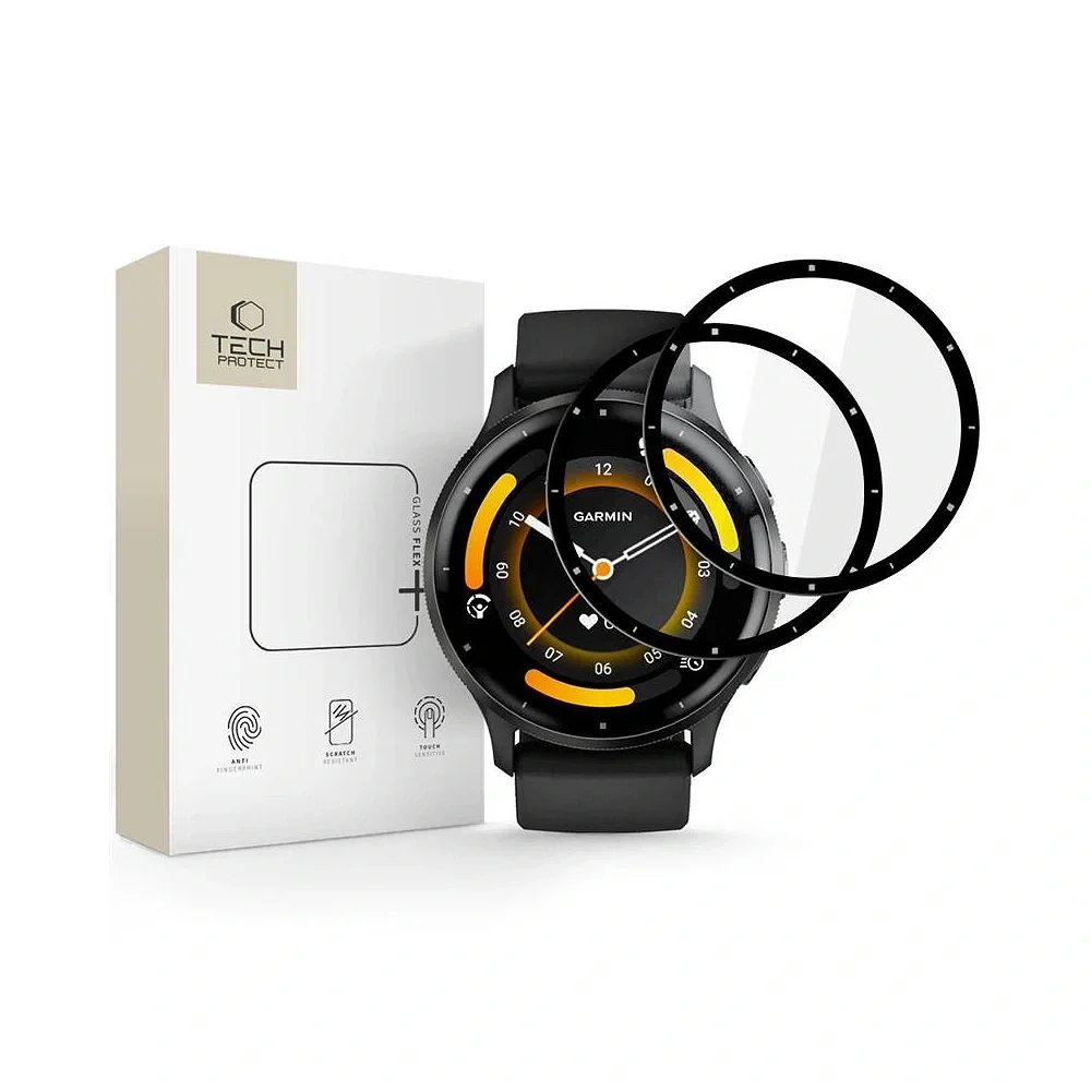 Φωτογραφία προϊόντος: Tech-Protect Glass Flex+ 2-Pack Garmin Venu 3 Black