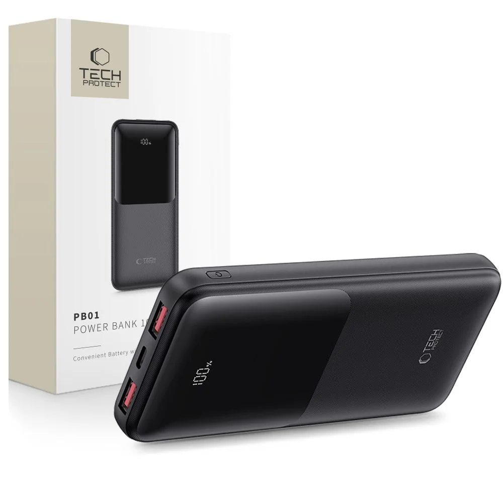 Φωτογραφία προϊόντος: Tech-Protect PB01 Power Bank 10000mAh 22.5W Black