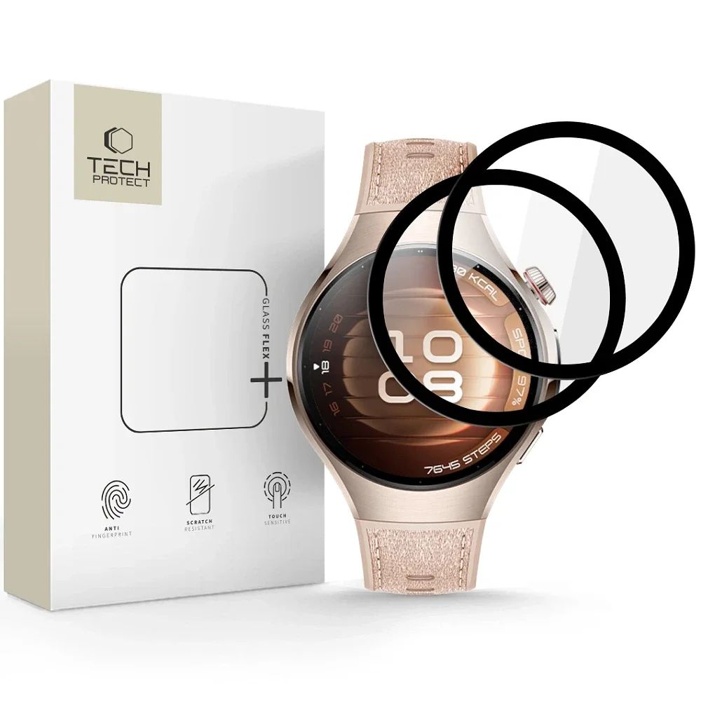 Φωτογραφία προϊόντος: Tech-Protect Glass Flex+ 2-Pack Huawei Watch 5 (42 mm) Black