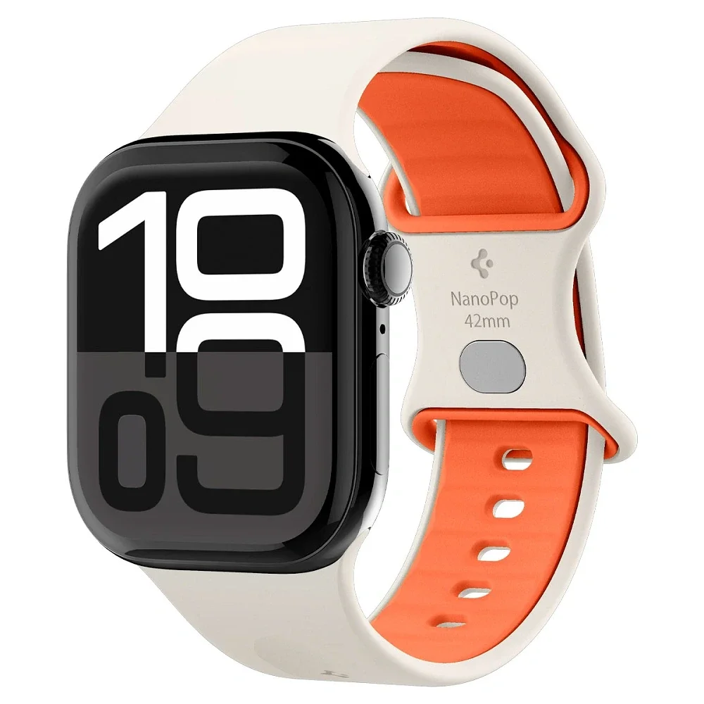 Φωτογραφία προϊόντος: Spigen Λουράκι Nano Pop Apple Watch 6 / 7 / 8 / 9 / 10 / SE 40 / 41 / 42 mm Orange Beige