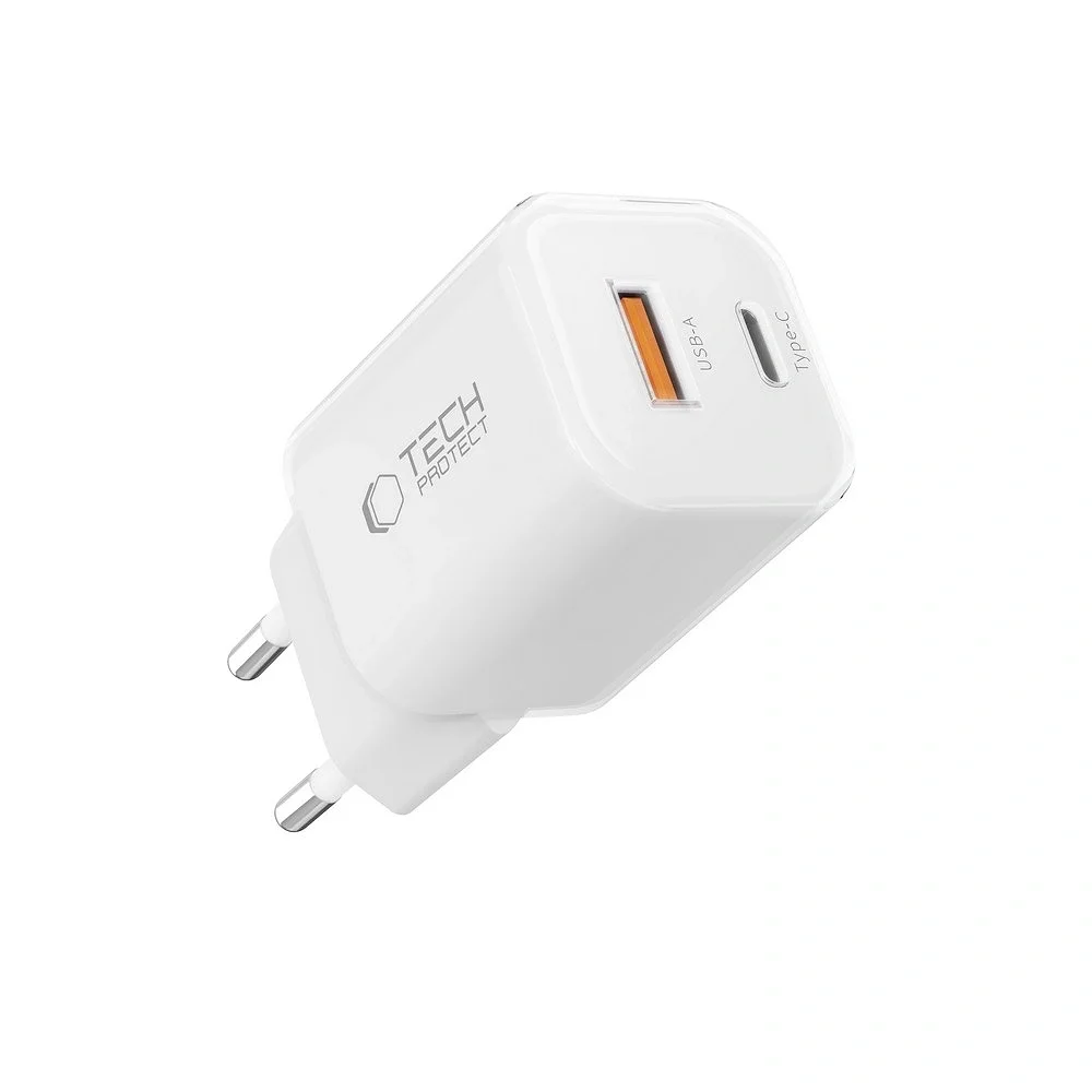 Φωτογραφία προϊόντος: Tech-Protect Φορτιστής NCM33W USB-A & Type-C PD33W / QC3.0 White