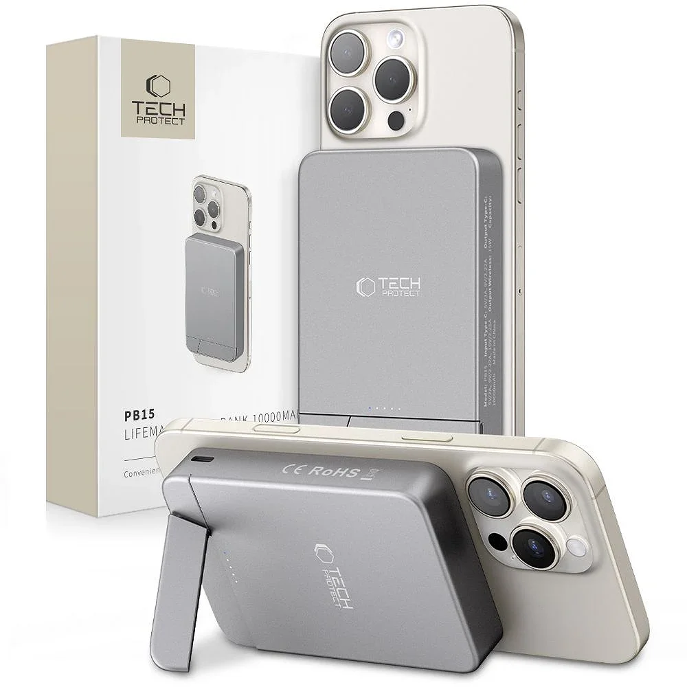 Φωτογραφία προϊόντος: Tech-Protect Tech‑Protect PB15 Lifemag MagSafe Power Bank 10000mAh Space Grey