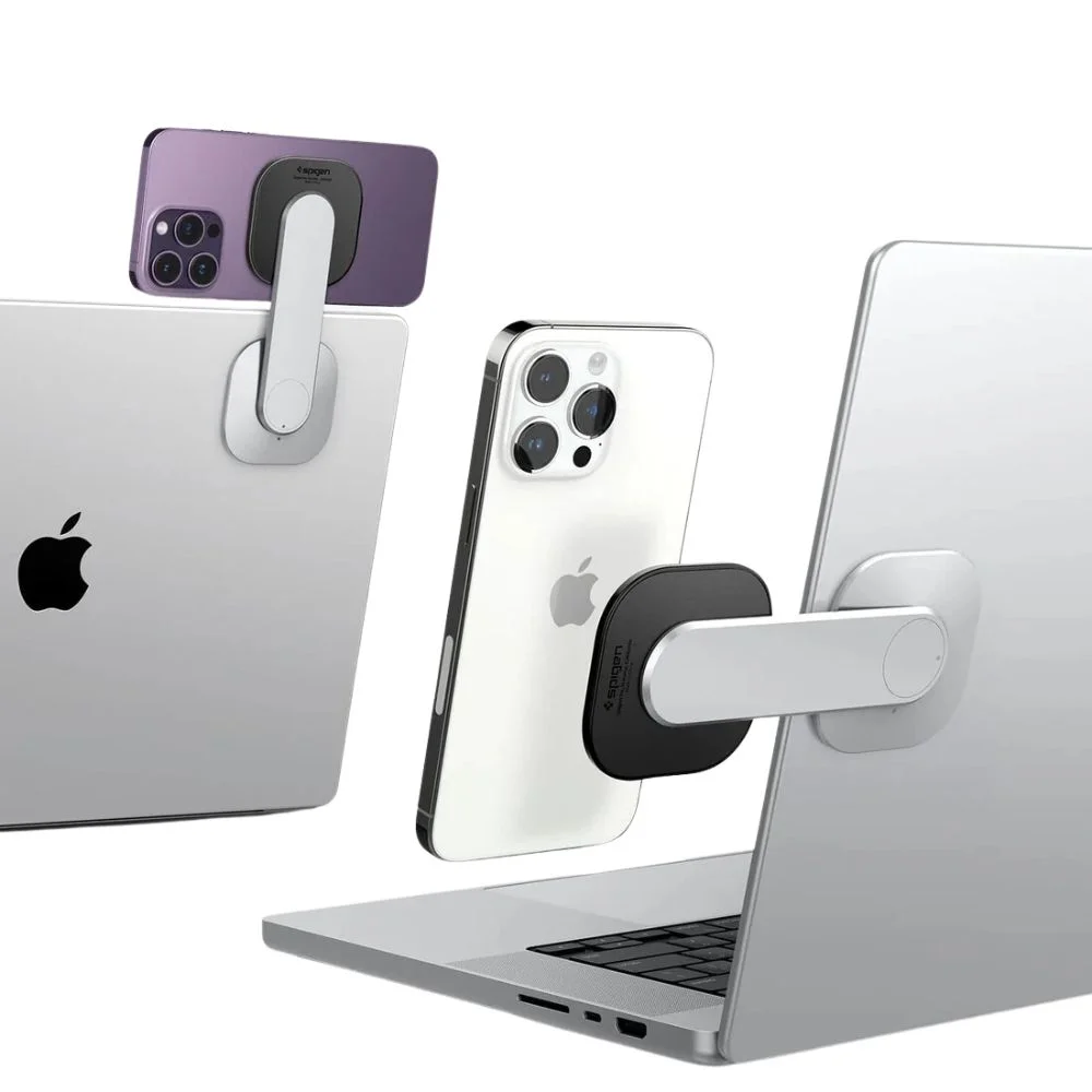 Φωτογραφία προϊόντος: Spigen Βάση Κινητού MagSafe OneTap για Monitor/Laptop (MagFit) Silver