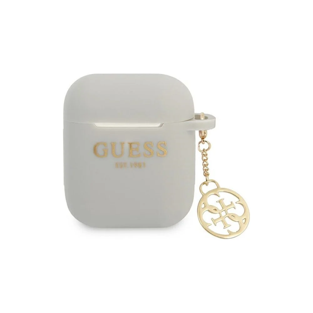 Φωτογραφία προϊόντος: Guess Θήκη 4G Charms Silicone για Apple AirPods 1/2 Grey