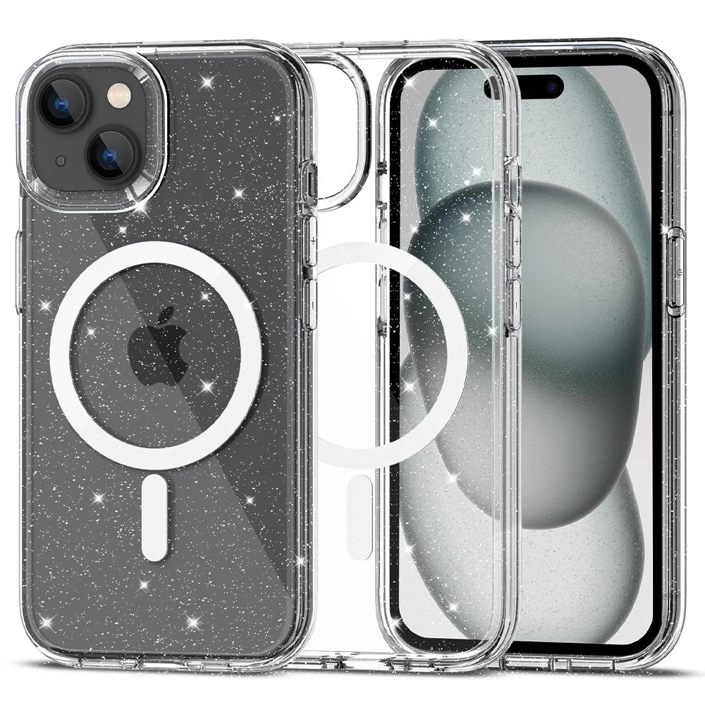 Φωτογραφία προϊόντος: Tech-Protect Flexair Hybrid Magsafe iPhone 15 Glitter Clear