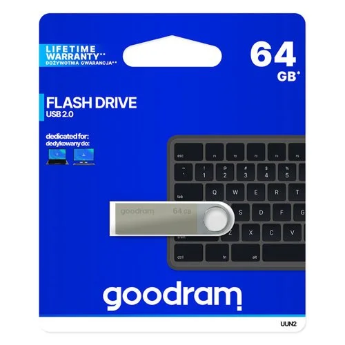 Φωτογραφία προϊόντος: Goodram Flash Drive UUN2 64 GB USB 2.0 Silver