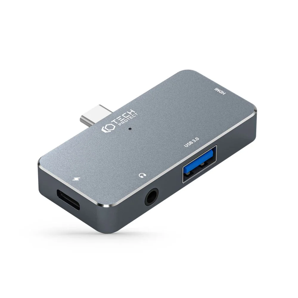 Φωτογραφία προϊόντος: Tech-Protect V6-Hub Adapter 4in1 με HDMI 4K PD 100W Grey