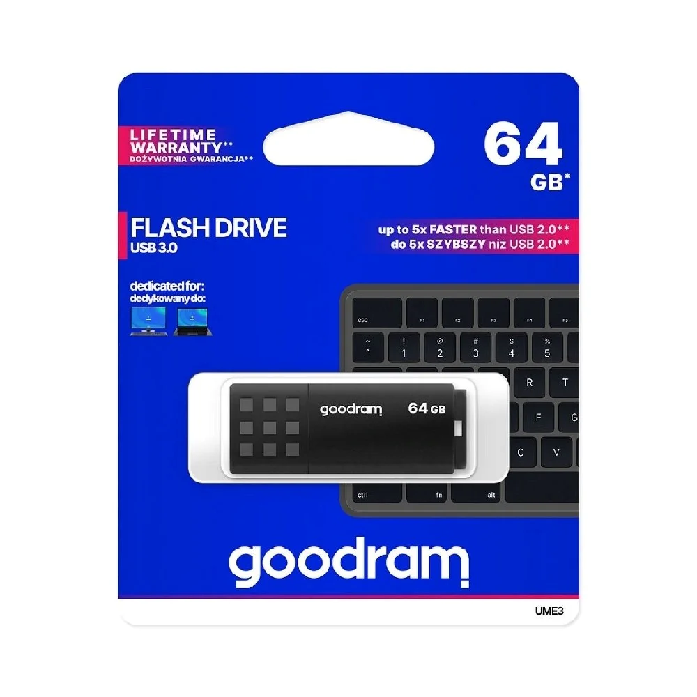 Φωτογραφία προϊόντος: OEM Goodram Flash Drive UME3 64GB USB 3.0 Black