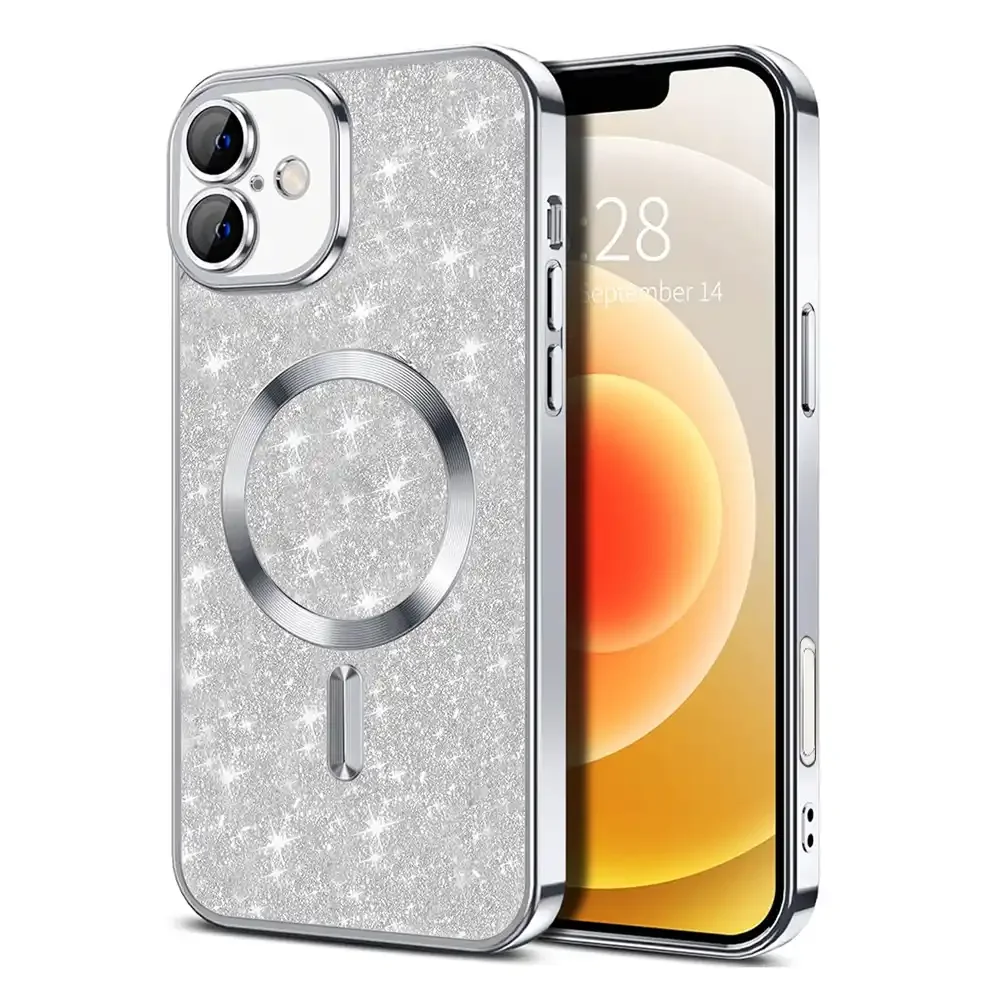 Φωτογραφία προϊόντος: Techsuit Θήκη Luxury Glitter MagSafe iPhone 16 Silver