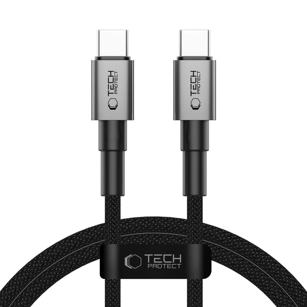 Φωτογραφία προϊόντος: Tech-Protect Καλώδιο Ultraboost DNA Type-C σε Type-C Cable PD60W/3A 100cm Iron Grey