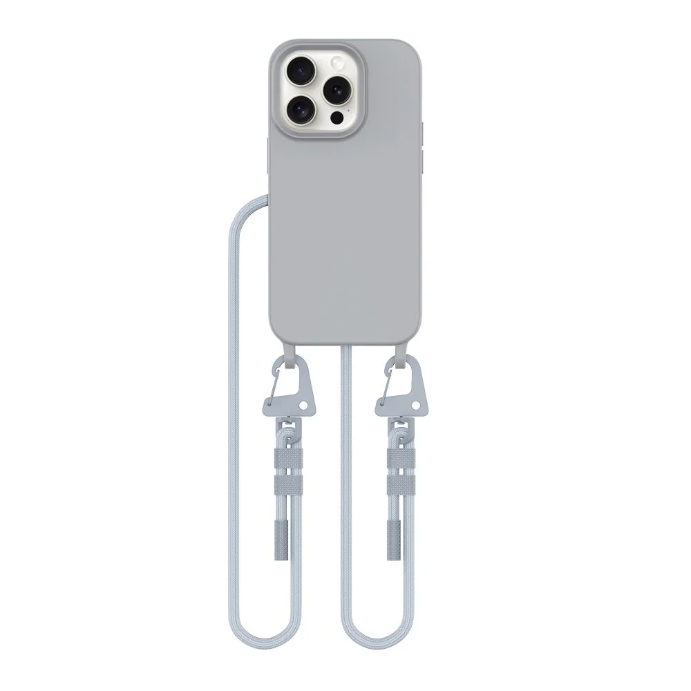 Φωτογραφία προϊόντος: Tech-Protect Θήκη με Κορδόνι MagNecklace MagSafe iPhone 15 Pro Crayon Grey