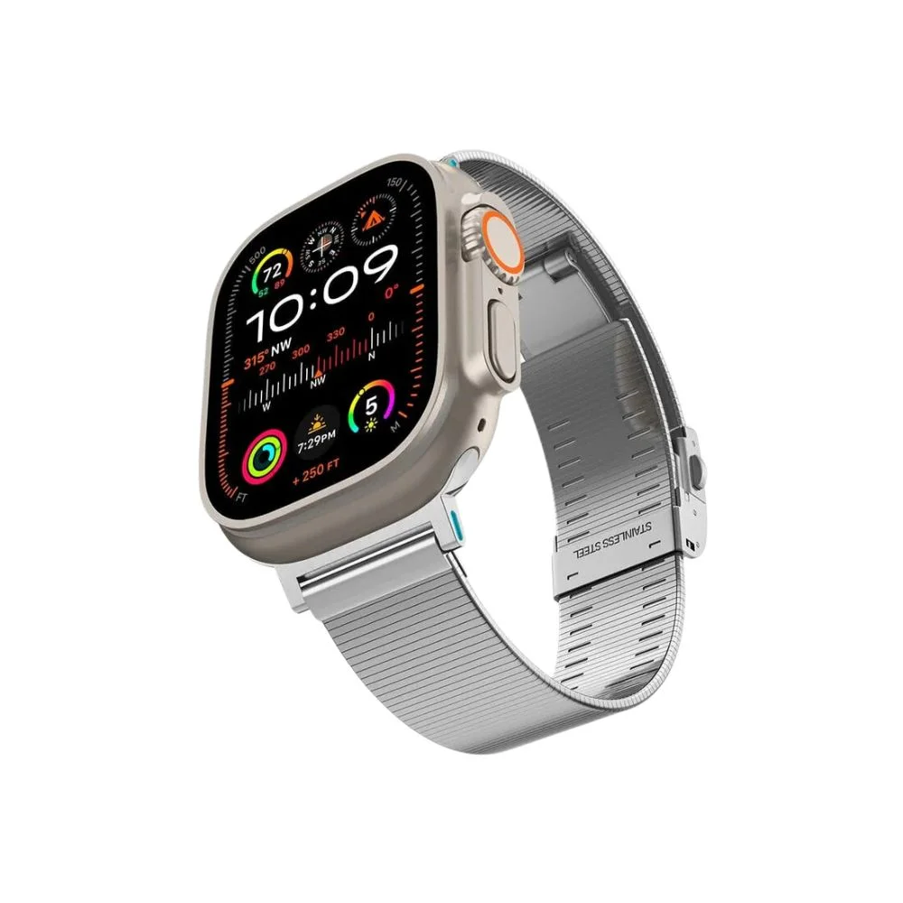 Φωτογραφία προϊόντος: Spigen Μεταλλικό Λουράκι Sleek Link Apple Watch 6 / 7 / 8 / 9 / 10 / SE / Ultra 1 / 2 (44 / 45 / 46 / 49mm) Silver