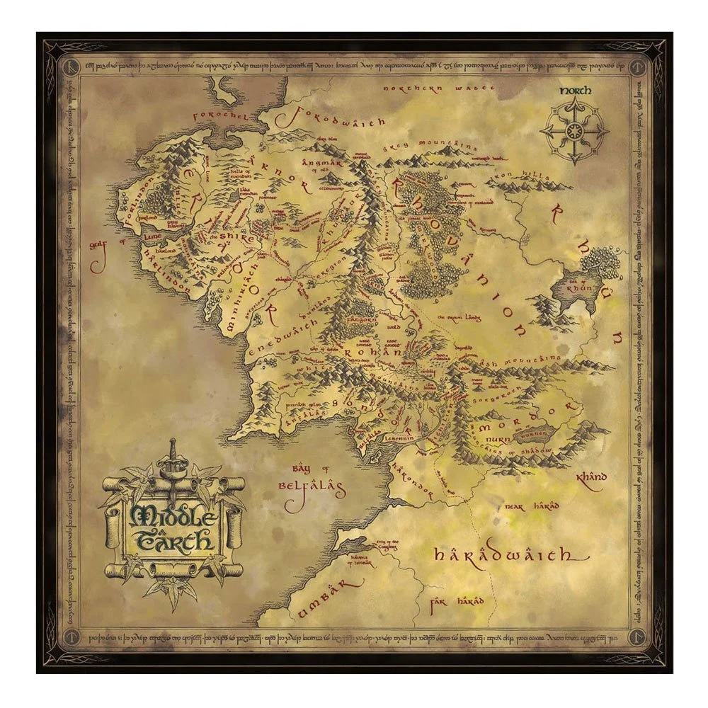 Φωτογραφία προϊόντος: Noble Collection Lord of the Rings Jigsaw Puzzle Middle Earth (1000 pieces)