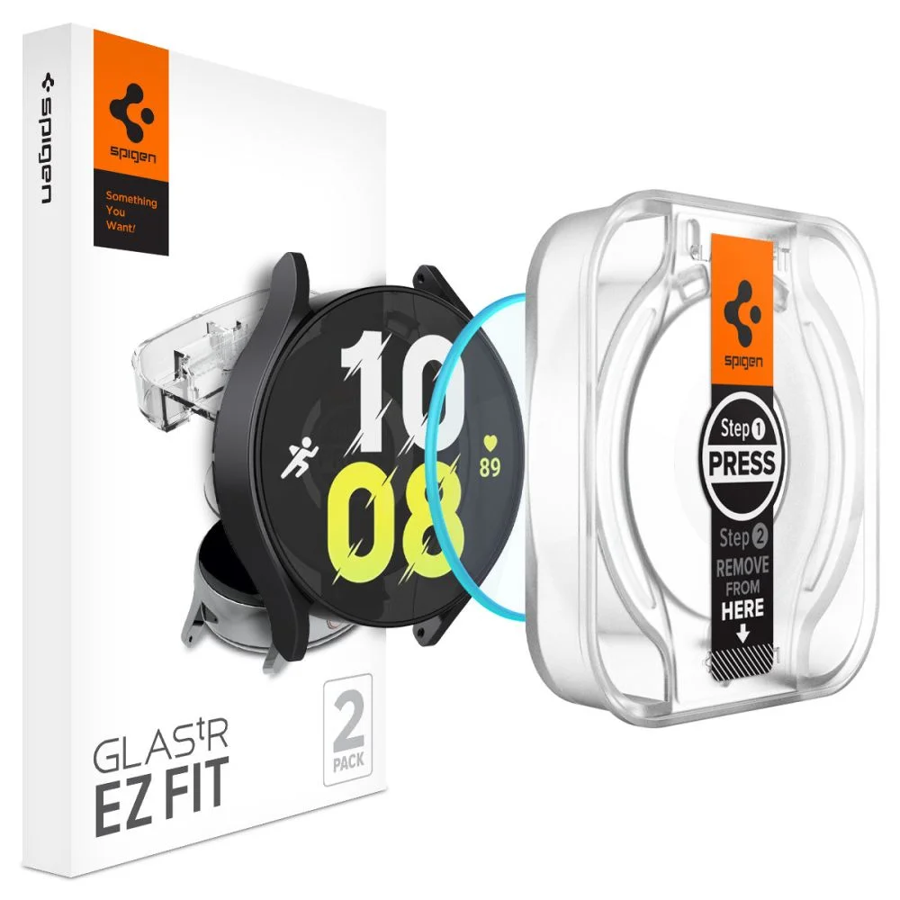 Φωτογραφία προϊόντος: Spigen Glas.Tr “Ez-Fit” Tempered Glass 2-Pack Galaxy Watch 6 (44 mm) Clear