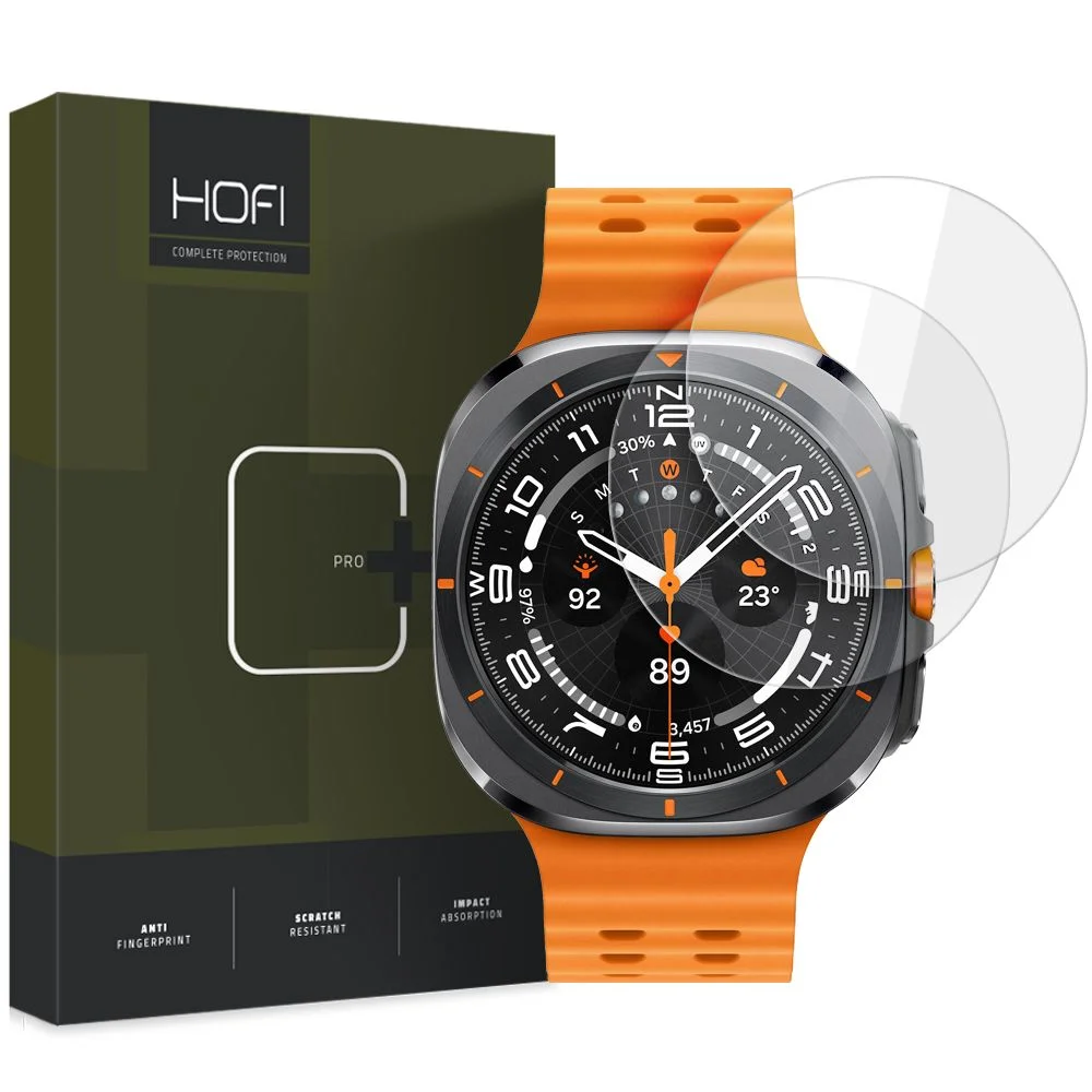 Φωτογραφία προϊόντος: Hofi Glass Pro+ 2-Pack Tempered Glass Samsung Galaxy Watch Ultra (47 mm) Clear