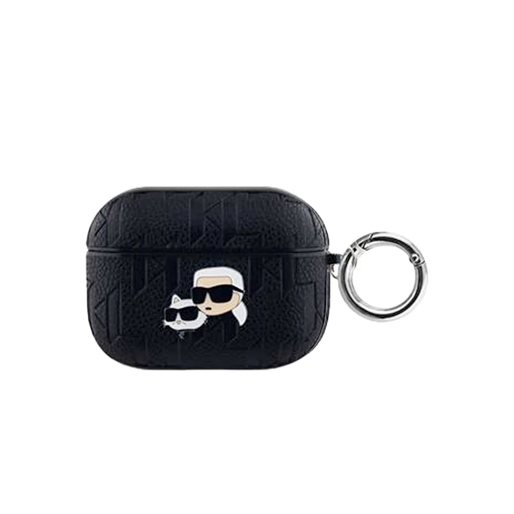 Φωτογραφία προϊόντος: Karl Lagerfeld Θήκη PU Embossed Karl and Choupette Heads Case for AirPods Pro Black