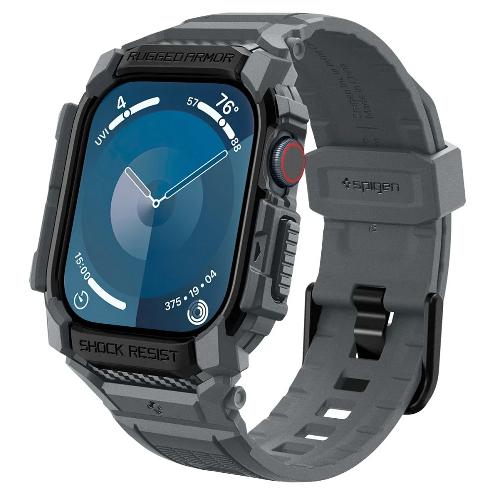 Φωτογραφία προϊόντος: Spigen Θήκη - Λουράκι Rugged Armor "Pro" Apple Watch 10 / 11 (46 mm) Dark Grey