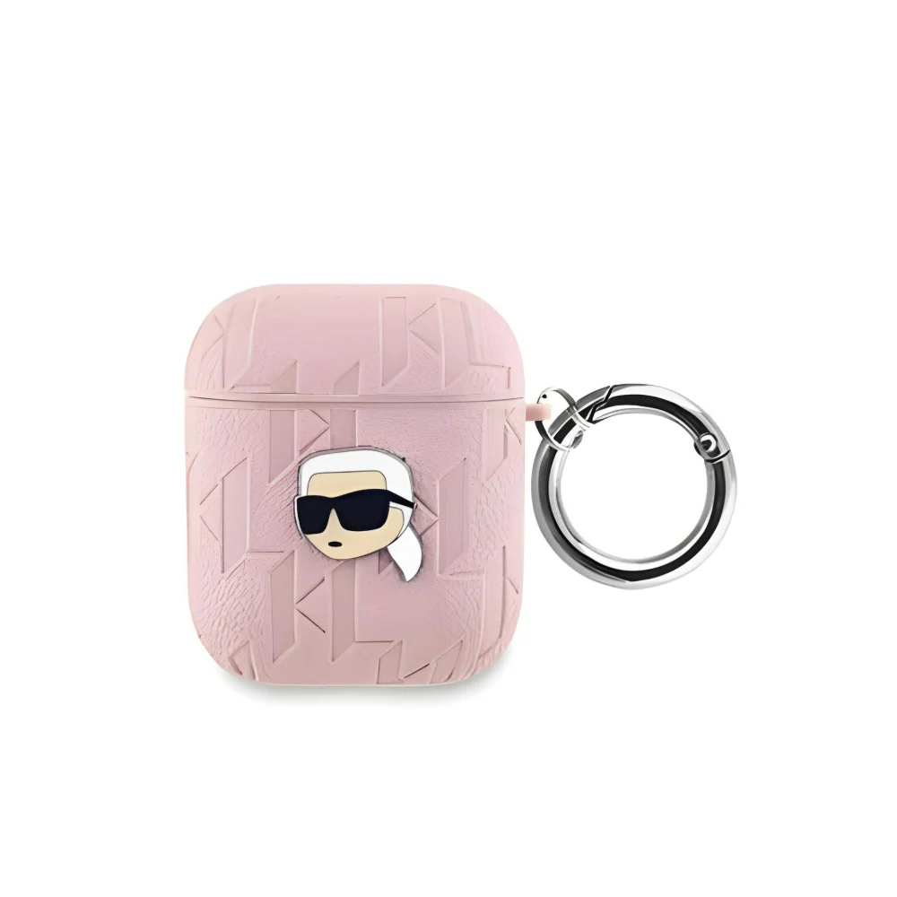 Φωτογραφία προϊόντος: Karl Lagerfeld Θήκη PU Embossed Karl Head Case for AirPods 1/2 Pink