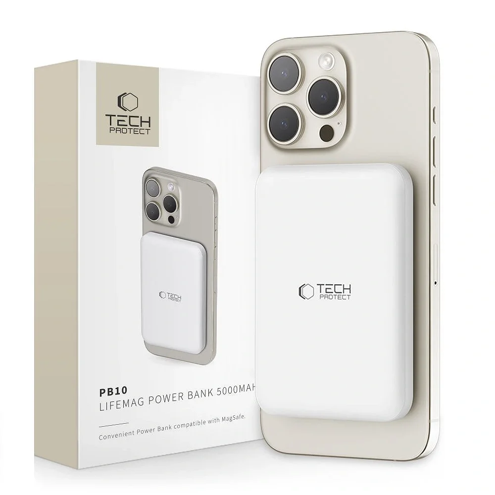 Φωτογραφία προϊόντος: Tech-Protect PB10 Lifemag MagSafe Power Bank 5000mAh White