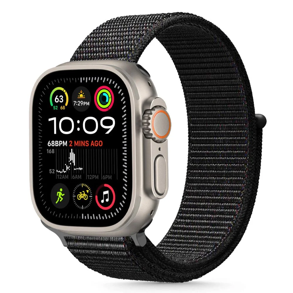 Φωτογραφία προϊόντος: Tech-Protect Λουράκι Nylon Apple Watch 6 / 7 / 8 / 9 / 10 / SE / Ultra 1 / 2 (44 / 45 / 46 / 49mm) Black
