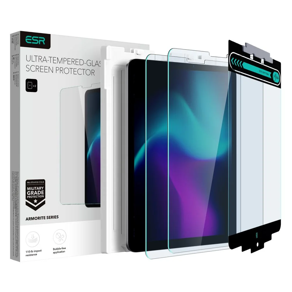 Φωτογραφία προϊόντος: ESR Armorite 2-pack iPad Air 10.9" 4 / 5 / 2020-2022 / Pro 11" 2 / 3 / 4 / 2020-2022 Clear
