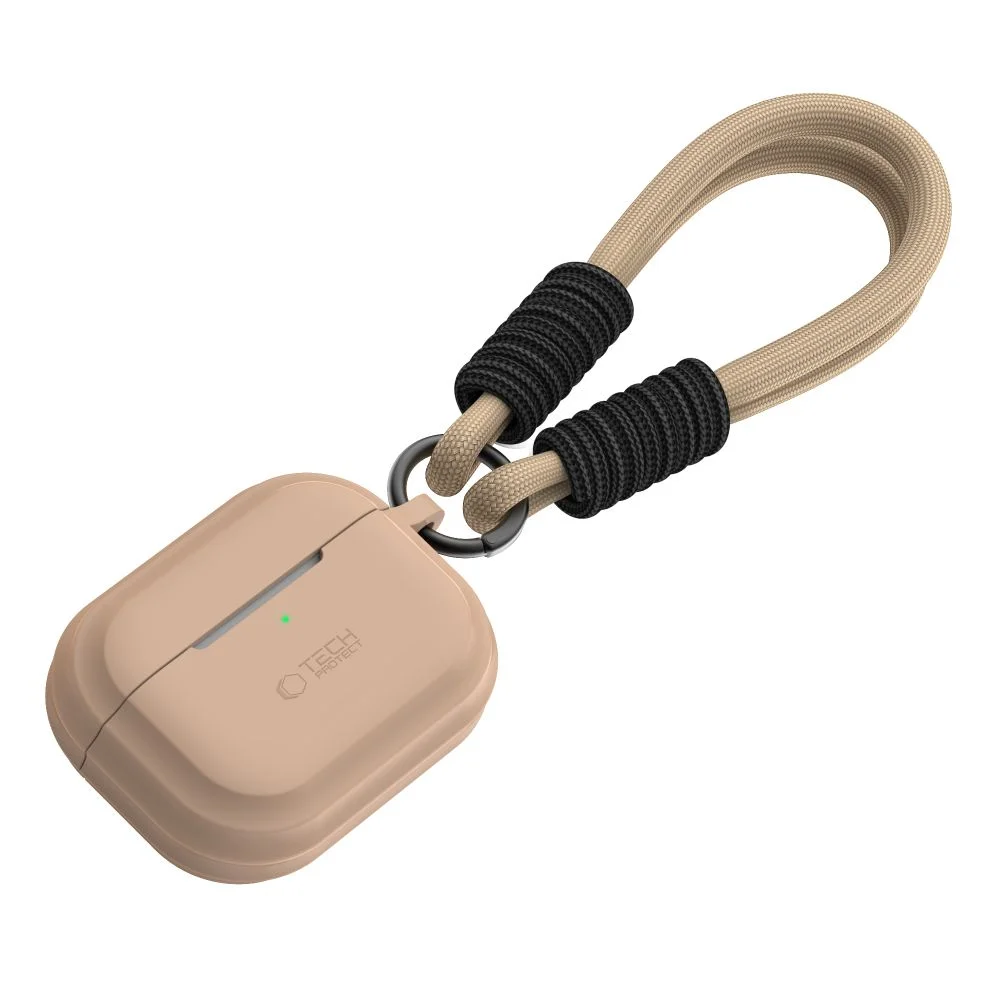 Φωτογραφία προϊόντος: Tech-Protect Θήκη Σιλικόνης Rope Apple AirPods Pro 1 / 2 Cafe Latte
