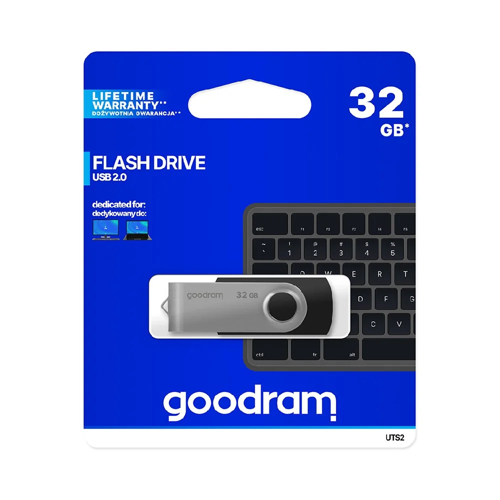 Φωτογραφία προϊόντος: Goodram Flash Drive UTS2 32GB USB 2.0 Stick Black
