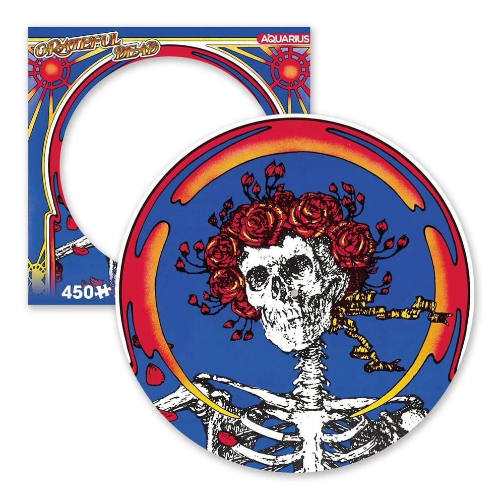 Φωτογραφία προϊόντος: NMR Distribution Grateful Dead: Skull & Roses 450 Piece Picture Disc Jigsaw Puzzle