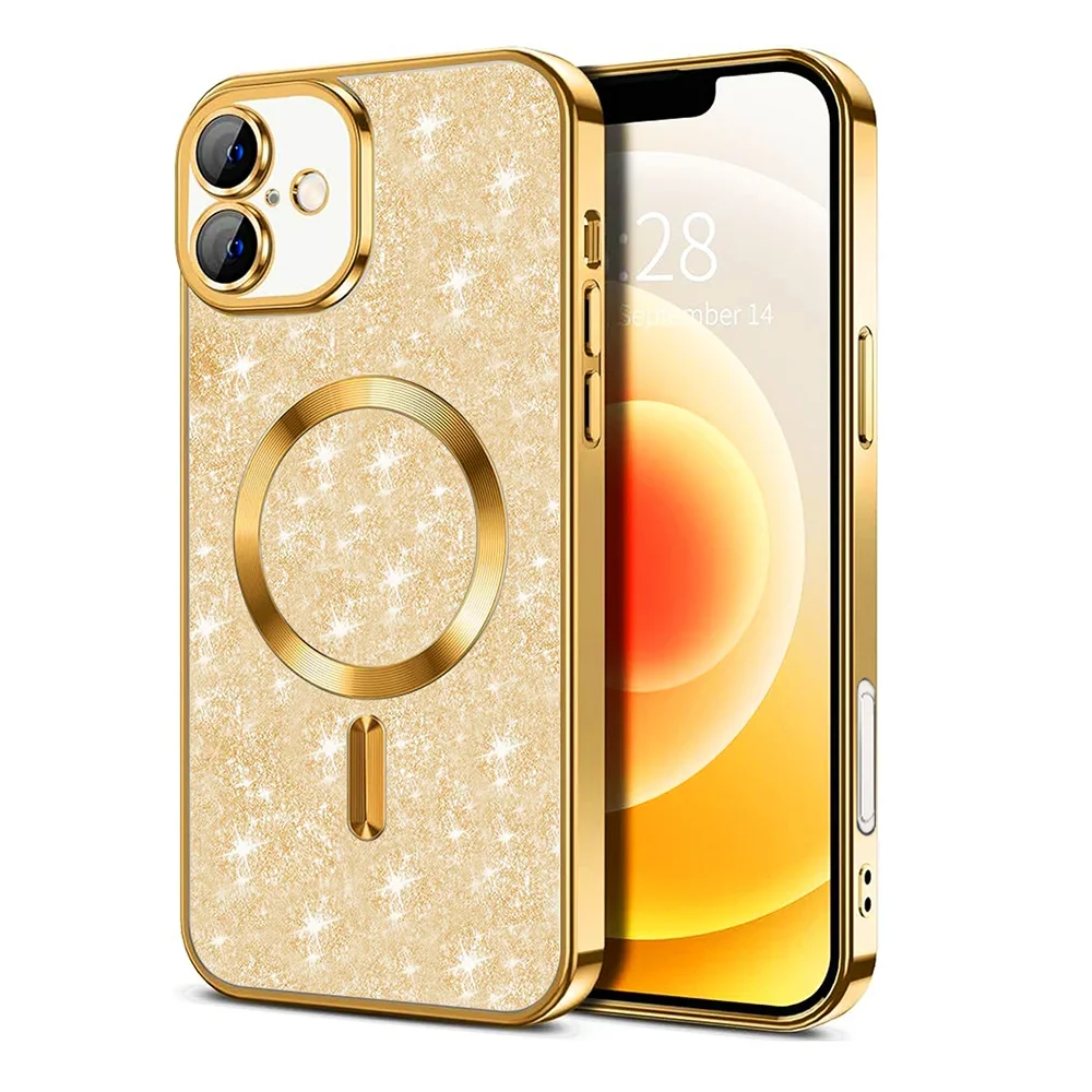 Φωτογραφία προϊόντος: Techsuit Θήκη Luxury Glitter MagSafe iPhone 16 Gold