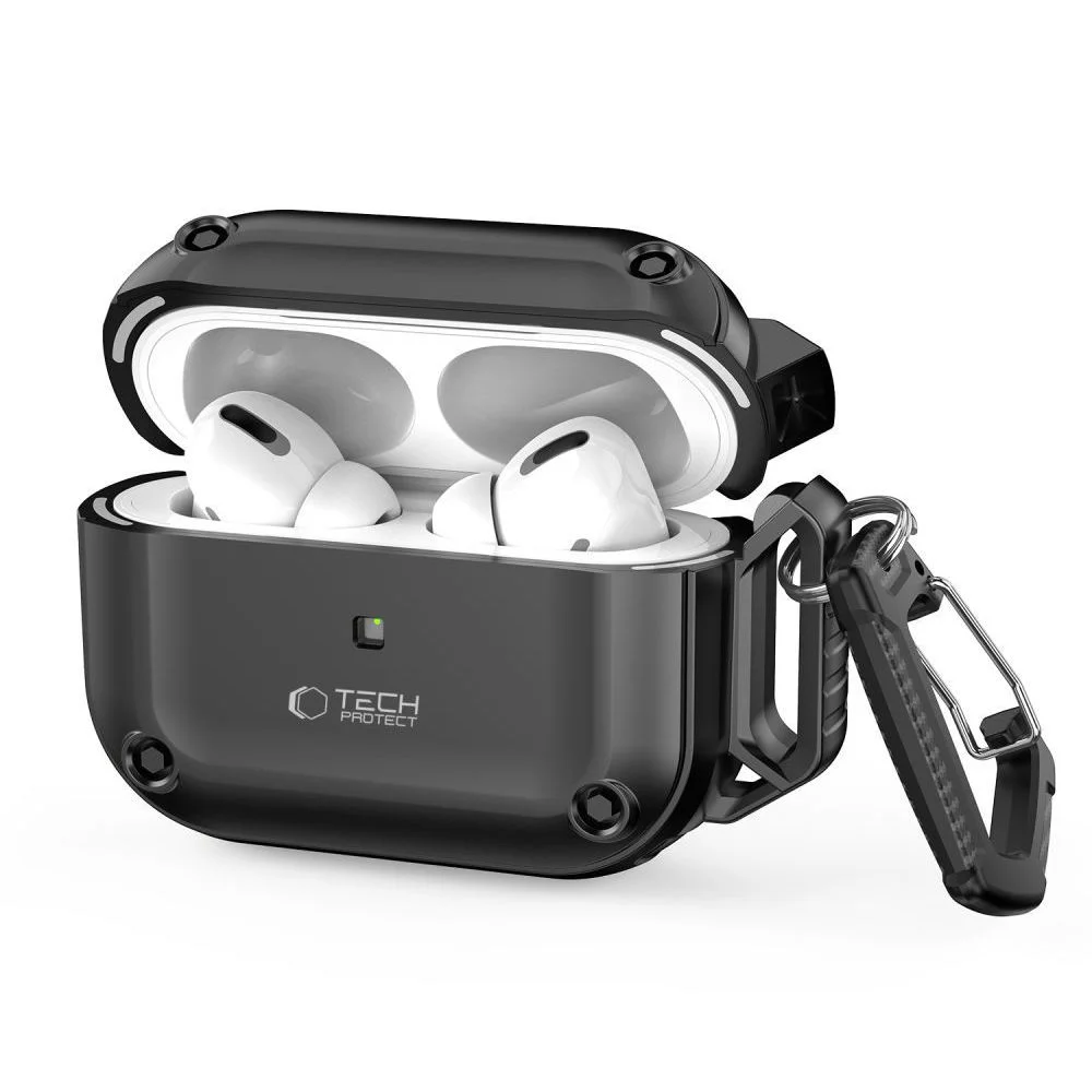 Φωτογραφία προϊόντος: Tech-Protect Θήκη Rough Hook Apple AirPods Pro 1 / 2 Black