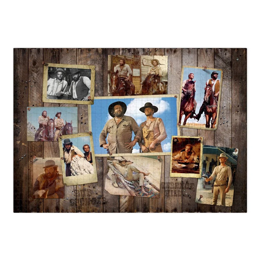Φωτογραφία προϊόντος: Oakie Doakie Games Bud Spencer & Terence Hill Jigsaw Puzzle Western Photo Wall (1000 pieces)