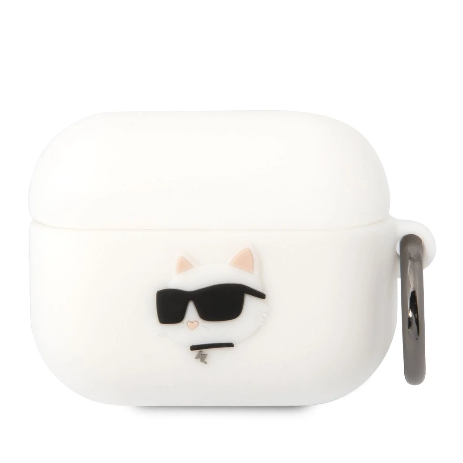 Φωτογραφία προϊόντος: Karl Lagerfeld 3D Logo NFT Choupette Head Silicone Case for Airpods Pro White