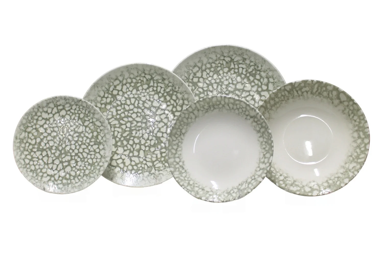 Φωτογραφία προϊόντος: HOME FASHION ACCESSORIES HFA Σερβίτσιο Φαγητού Πορσελάνης Votsalo Grey 20τμχ