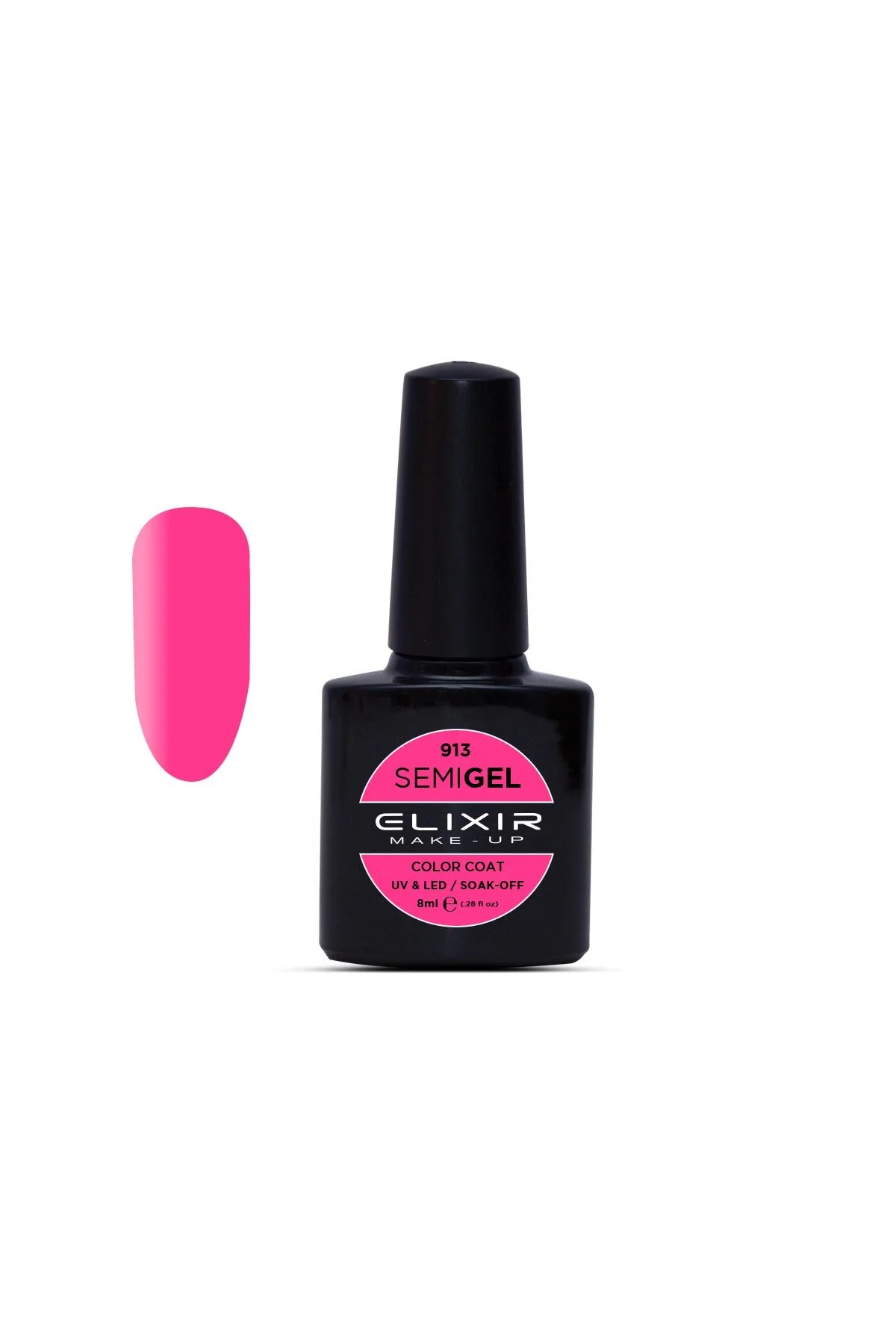 Φωτογραφία προϊόντος: Elixir Ημιμόνιμο βερνίκι 8ml 913 (Magenta)