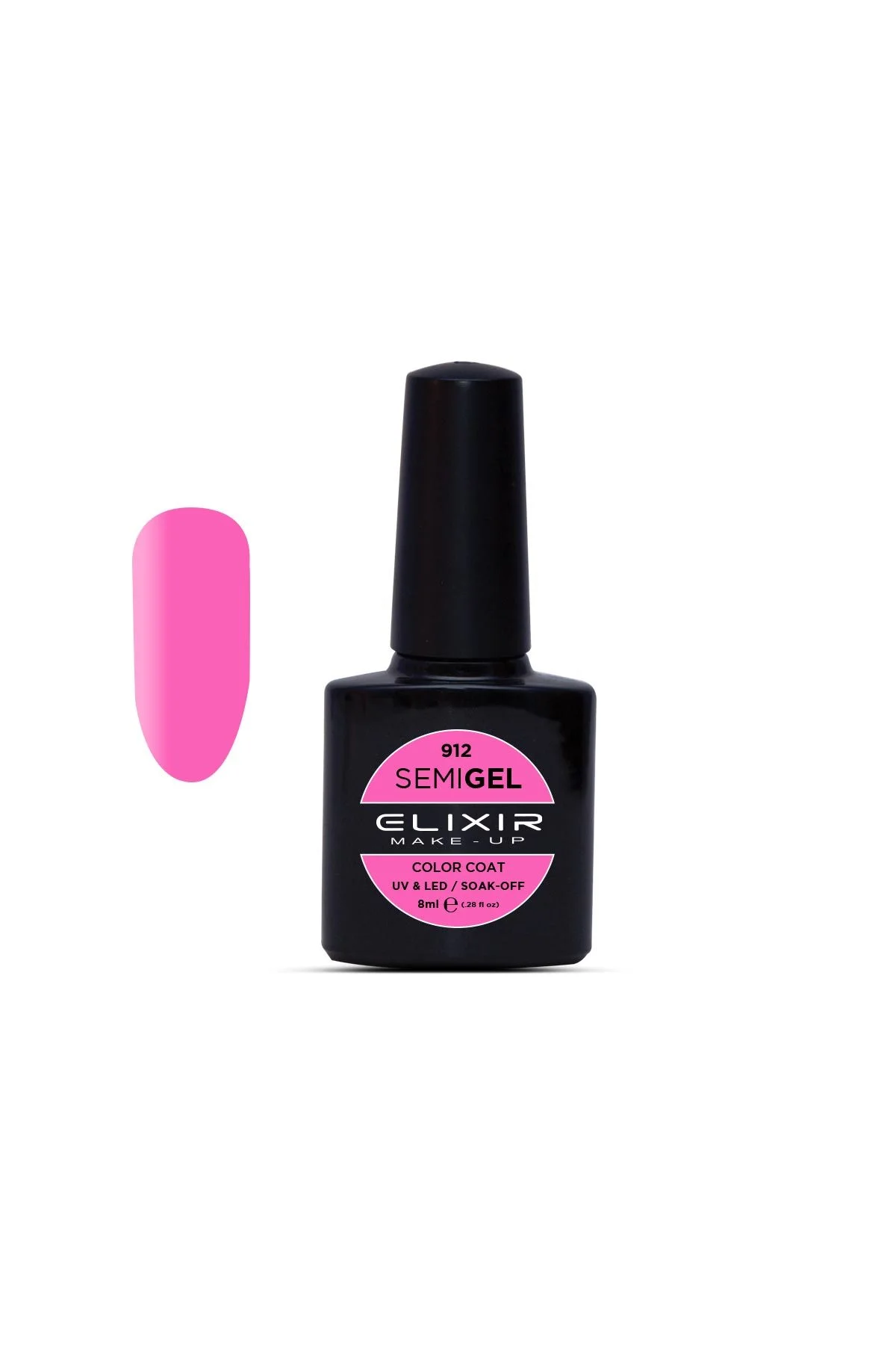 Φωτογραφία προϊόντος: Elixir Ημιμόνιμο βερνίκι 8ml 912 (Fuchsia Pink)