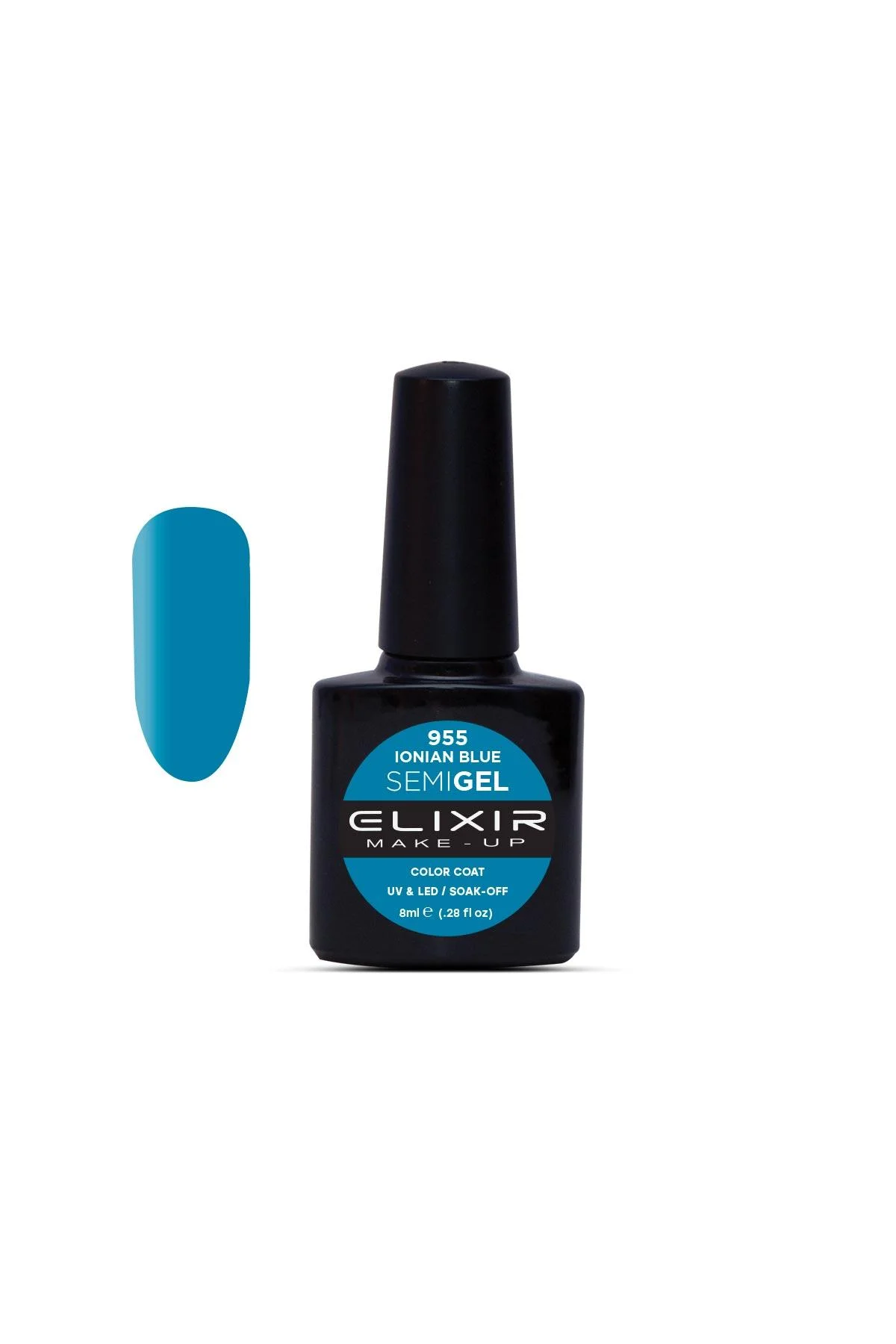 Φωτογραφία προϊόντος: Elixir Ημιμόνιμο βερνίκι 8ml 955 (Ionian Blue)