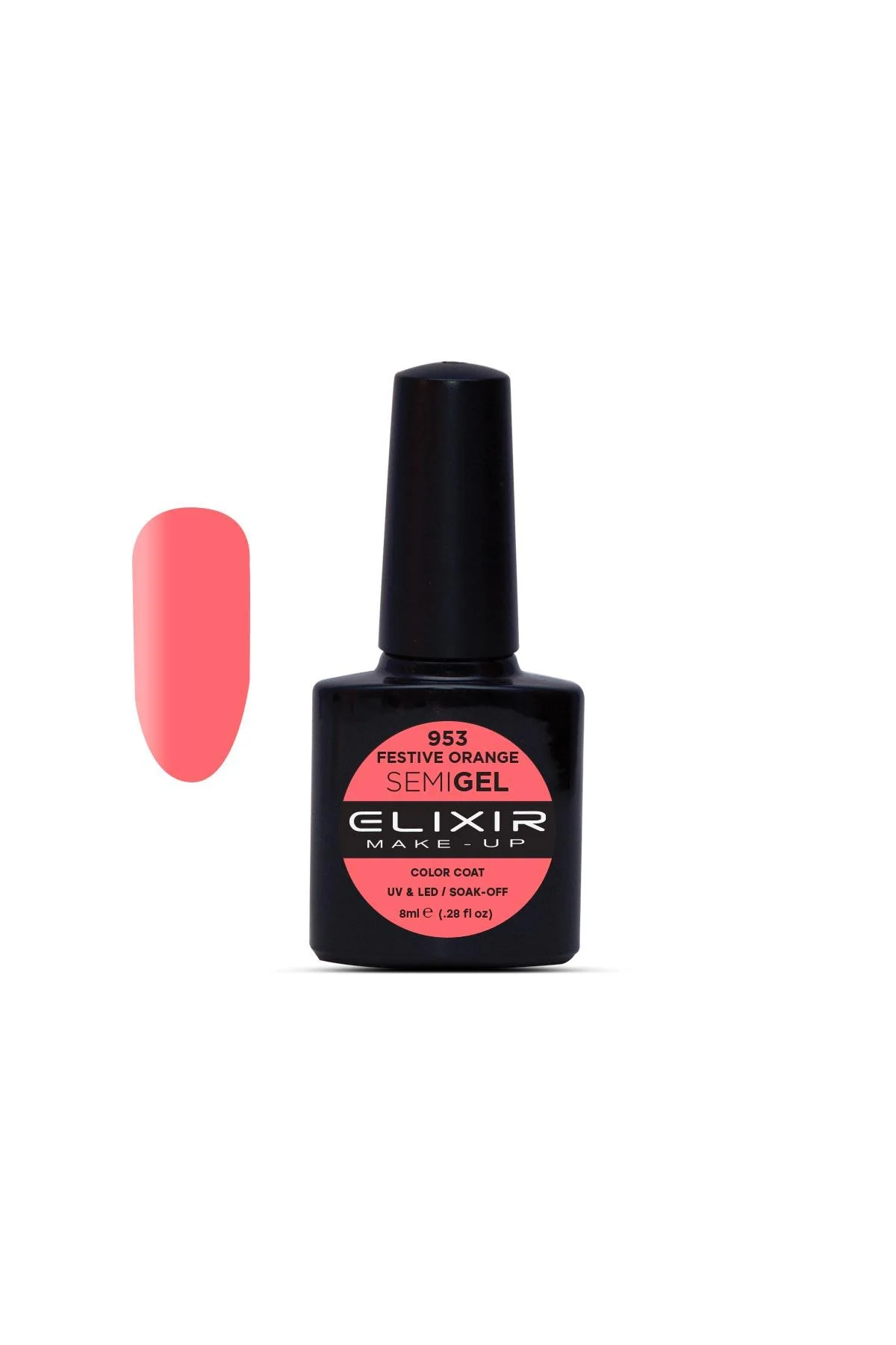 Φωτογραφία προϊόντος: Elixir Ημιμόνιμο βερνίκι 8ml 953 (Festive Orange)