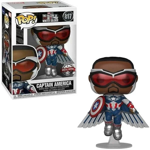 Φωτογραφία προϊόντος: Funko POP Television The Falcon and the Winter Soldier - Captain America 817 Vinyl Figure Special Edition Exclusive