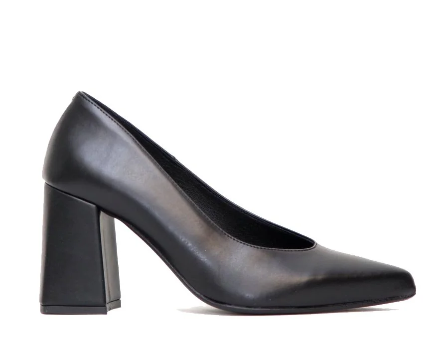 Φωτογραφία προϊόντος: Anteos Shoes 2025-710 Γυναικεία Γόβα Eco σε Μαύρο Ματ χρώμα