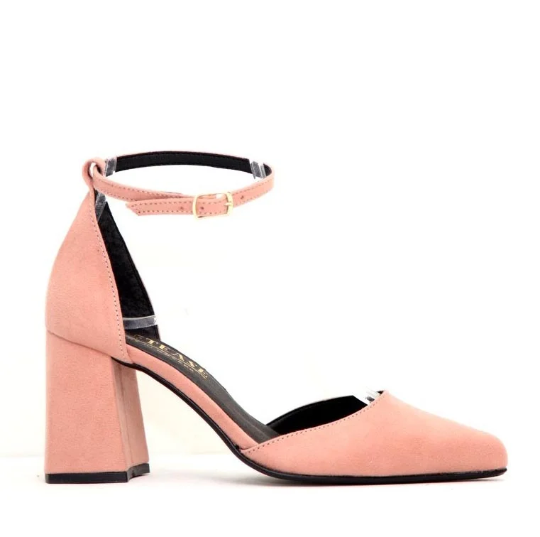 Φωτογραφία προϊόντος: Anteos Shoes 2025-703 Γυναικεία Γόβα Eco-Suede σε Nude χρώμα