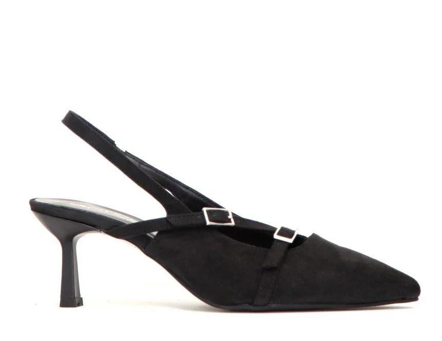 Φωτογραφία προϊόντος: Anteos Shoes 30406 Γυναικεία Γόβα από Συνθετικό Καστόρι σε Μαύρο χρώμα